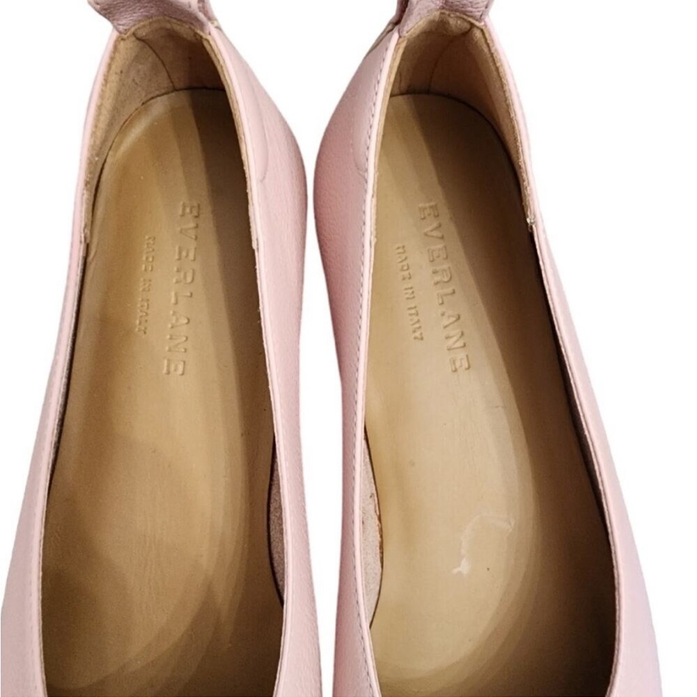 Everlane Blush Pink Pebbled Leather Flats Size 6 - Picture 5 of 8